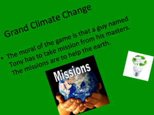 Grand Climate Change Video Game